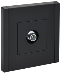 Розетка TV проходная FP129 черный IEK серии FORTE&PIANO FP-A10-P-K02  фото | Capital Power - инженерные системы