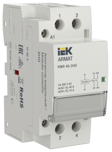 ARMAT Контактор модульный KMR 40А 24В AC/DC 2НО IEK AR-KMR20-040-20-024  фото | Capital Power - инженерные системы