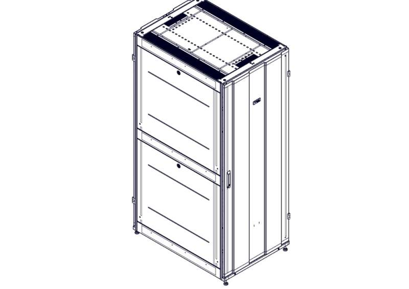 Шкаф Systeme Electric, серия Uniprom, 42U-750/1070, боковые панели 4шт, черный UR3150  фото | Capital Power - инженерные системы