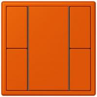Кнопочный модуль КNX Jung Les Couleurs® Le Corbusier orange vif F 50 с двумя парами кнопок LC502TSA4320S