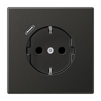 Розетка Jung LS серия Антрацит SCHUKO® с USB-интерфейсом с 1 USB-портом типа A LS серия Антрацит AL1520-18CAN-L AL1520-18CAN-L  фото | Capital Power - инженерные системы