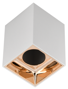 LIGHTING Светильник 4112 накладной потолочный под лампу GU10 белый/золото пластик IEK LT-UPB0-4112-GU10-1-K22  фото | Capital Power - инженерные системы