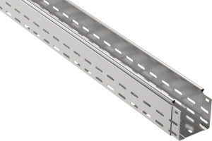 ESCA Лоток перфорированный 100х150х3000 RAL 9016 IEK CLPK10-100-150-3  фото | Capital Power - инженерные системы
