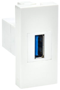 PRIMER РКЮ-10-00-П Розетка USB A 3.0 (1 модуль) белая IEK PR-KK40D-RU-0-1-A3-K01  фото | Capital Power - инженерные системы