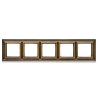 Рамка Jung ECO Profi Deco Античная латунь 5 постов EPD485AT