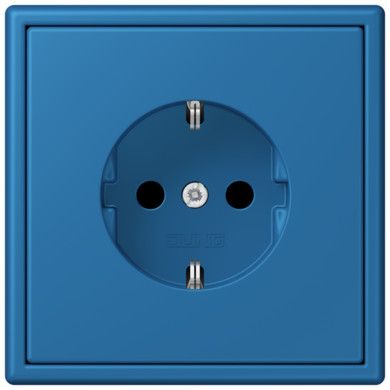 Розетка Jung Les Couleurs® Le Corbusier bleu ceruleen 31 SCHUKO® со встроенной повышенной защитой от прикосновения LC1520KI32030 LC1520KI32030  фото | Capital Power - инженерные системы