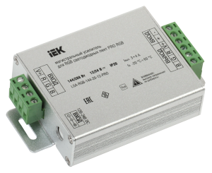 Магистральный усилитель PRO RGB 3 канала 12В, 4А, 144Вт IEK LSA-RGB-144-20-12-PRO  фото | Capital Power - инженерные системы