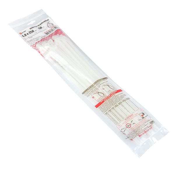 Хомут P6,6 стандартный (б), 4,8x250 (100шт) FlexLock EKF PLC-FL-CTSW-4.8X250  фото | Capital Power - инженерные системы