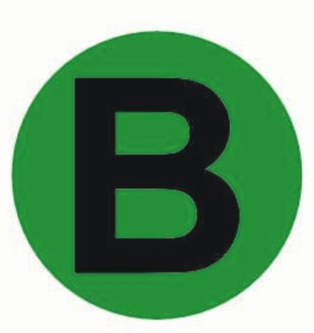 Наклейка "B" d=20 EKF PROxima AN-2-9-1  фото | Capital Power - инженерные системы