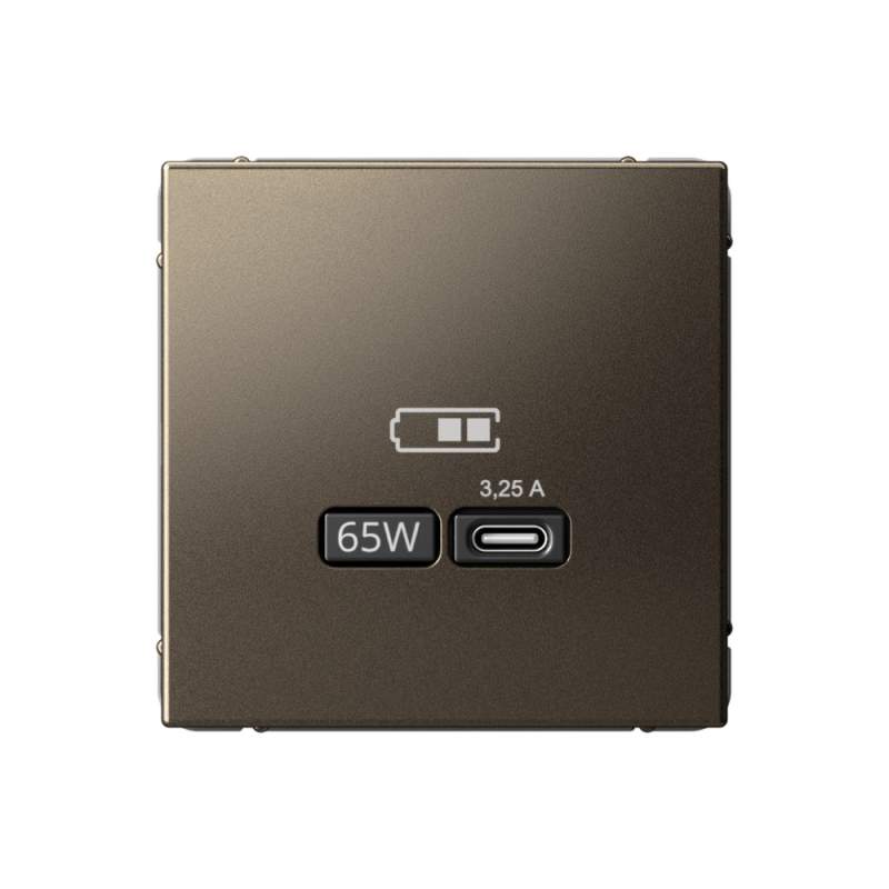 Розетка USB Systeme Electric серии ArtGallery тип-С 65Вт высокоскор.заряд. QC, PD, механизм, МОККО GAL000627  фото | Capital Power - инженерные системы