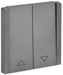 Выключатель жалюзи 10А FP511 сталь IEK серии FORTE&PIANO FP-V15-0-10-1-K46  фото | Capital Power - инженерные системы