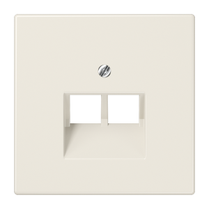 Накладка Jung LS серия Бежевая 2-ой наклонной ТЛФ/комп розетки LS969-2UA LS969-2UA  фото | Capital Power - инженерные системы
