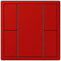 Кнопочный модуль КNX Jung Les Couleurs® Le Corbusier rouge vermillon 31 F 50 с двумя парами кнопок LC502TSA32090