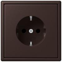 Розетка Jung Les Couleurs® Le Corbusier terre d‘ombre brulee 59 SCHUKO® со встроенной повышенной защитой от прикосновения LC1520KI4320J