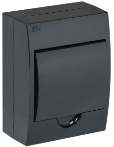 KREPTA 3 Корпус пластиковый ЩРН-П-6 IP41 черный IEK MKP12-N-06-41-K02  фото | Capital Power - инженерные системы