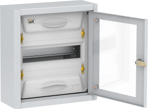 TITAN 5 Корпус металлический ЩРн-12 прозрачная дверь IP31 УХЛ3 IEK MKM16-N-012-31-Z-U  фото | Capital Power - инженерные системы