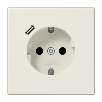Розетка Jung LS серия Слоновая кость SCHUKO® с USB-интерфейсом с 1 USB-портом типа A LS1520-18C LS1520-18C  фото | Capital Power - инженерные системы