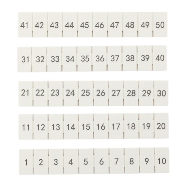 Маркировка для клемм 4 UT 1-50 (100 шт) SCR-UT-MRK-4-1-50  фото | Capital Power - инженерные системы