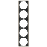 Рамка Jung CD 500 Платина 5 постов CD585PT CD585PT  фото | Capital Power - инженерные системы
