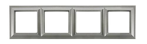 Рамка Jung  ECO Profi Standart Алюминий 4 поста EPS484AL EPS483AL  фото | Capital Power - инженерные системы