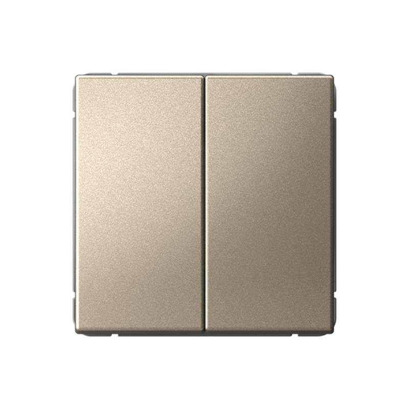 Выключатель 2-клавишный Systeme Electric серии ArtGallery, сх.5, 10АХ, механизм, ШАМПАНЬ GAL000551  фото | Capital Power - инженерные системы