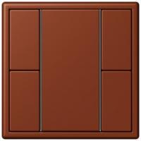 Кнопочный модуль КNX Jung Les Couleurs® Le Corbusier terre sienne brulee 59 F 50 с двумя парами кнопок LC502TSA4320D