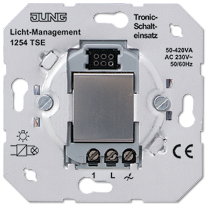 Электронный выключатель Jung SL серия 50-420 Вт/ВА для л/н и электронных трансформаторов 1254TSE 1254TSE  фото - Capital Power - Инженерные системы для любимой столицы