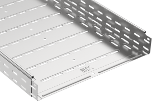 ESCA Лоток перфорированный 80х500х3000 RAL 9016 IEK CLPK10-080-500-3  фото | Capital Power - инженерные системы