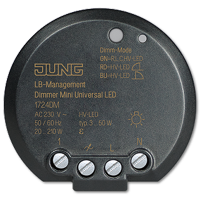 Диммер Jung мини универсальный LED 1724DM 1724DM  фото | Capital Power - инженерные системы