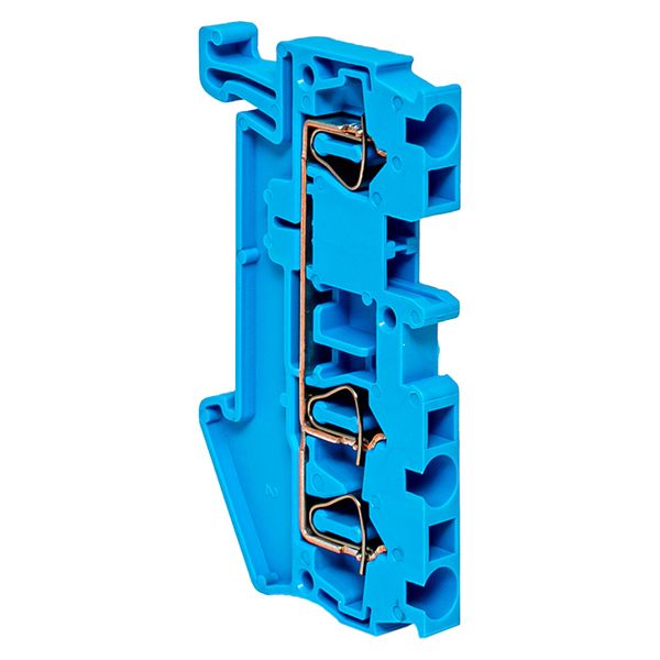 Колодка клеммная пружинная JXB-ST-2,5 31А 3 вывода синяя EKF PLC-JXB-ST-2.5-3-BLUE  фото | Capital Power - инженерные системы