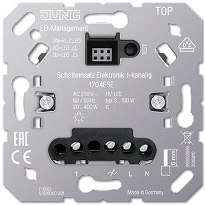 Электронная вставка Jung SL серия 1 канал 1704ESE 1704ESE  фото | Capital Power - инженерные системы