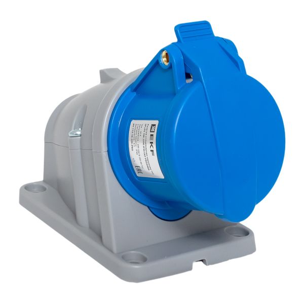 Розетка стационарная наружная 113 2Р+РЕ 16А 220В IP44 EKF PROXIMA PS-113-16-220-PRO  фото | Capital Power - инженерные системы