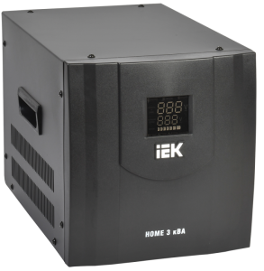 Стабилизатор напряжения серии HOME 3 кВА (СНР1-0-3) IEK IVS20-1-03000  фото | Capital Power - инженерные системы