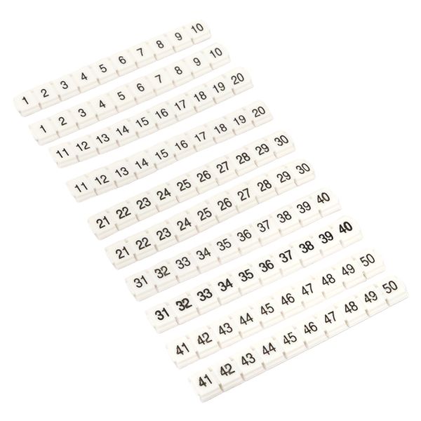 Маркеры для JXB-ST-push-in 2,5 NLPE с нумерацией 1-50 (100 шт,) EKF PROxima ZB-ST-2.5-NLPE-1-50  фото | Capital Power - инженерные системы