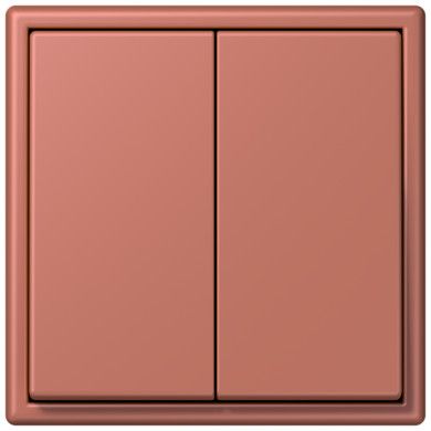 Клавиша Jung Les Couleurs® Le Corbusier terre sienne brique для двухклавишного выключателя LC99532121 LC99532121  фото | Capital Power - инженерные системы