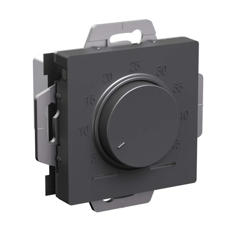 Термостат электронный Systeme Electric серии AtlasDesign, 10A, Механизм, Базальт ATN001435  фото | Capital Power - инженерные системы