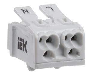 Клемма пружинная соединительная КСПн2-L+N IEK UKZ-B06-2P-F1-E0-10  фото | Capital Power - инженерные системы