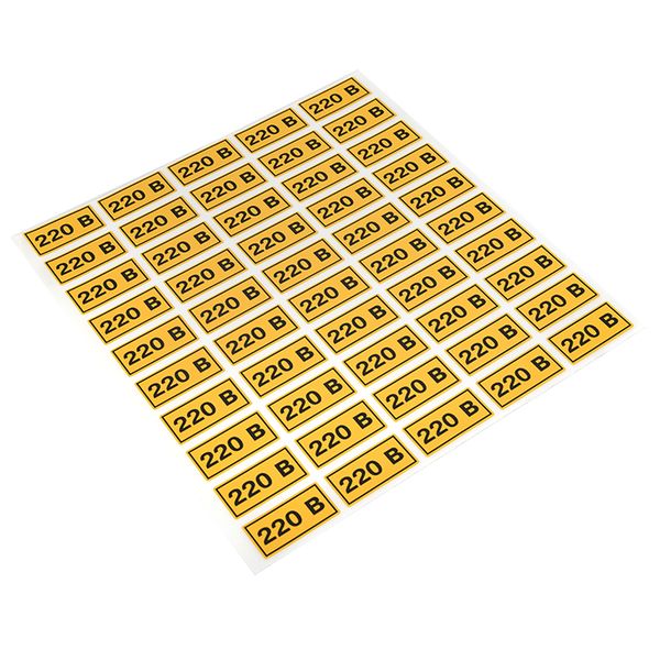 Наклейка "220В" (20х40) EKF PROxima AN-2-18  фото | Capital Power - инженерные системы