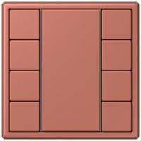 Кнопочный модуль КNX Jung Les Couleurs® Le Corbusier terre sienne brique F 50 с четырьмя парами кнопок LC504TSA32121