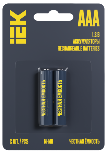 Аккумулятор GREEN Ni-MH AAA 1100мАч (2шт/блистер) IEK AAK-NIMH-03-1100-L02  фото | Capital Power - инженерные системы