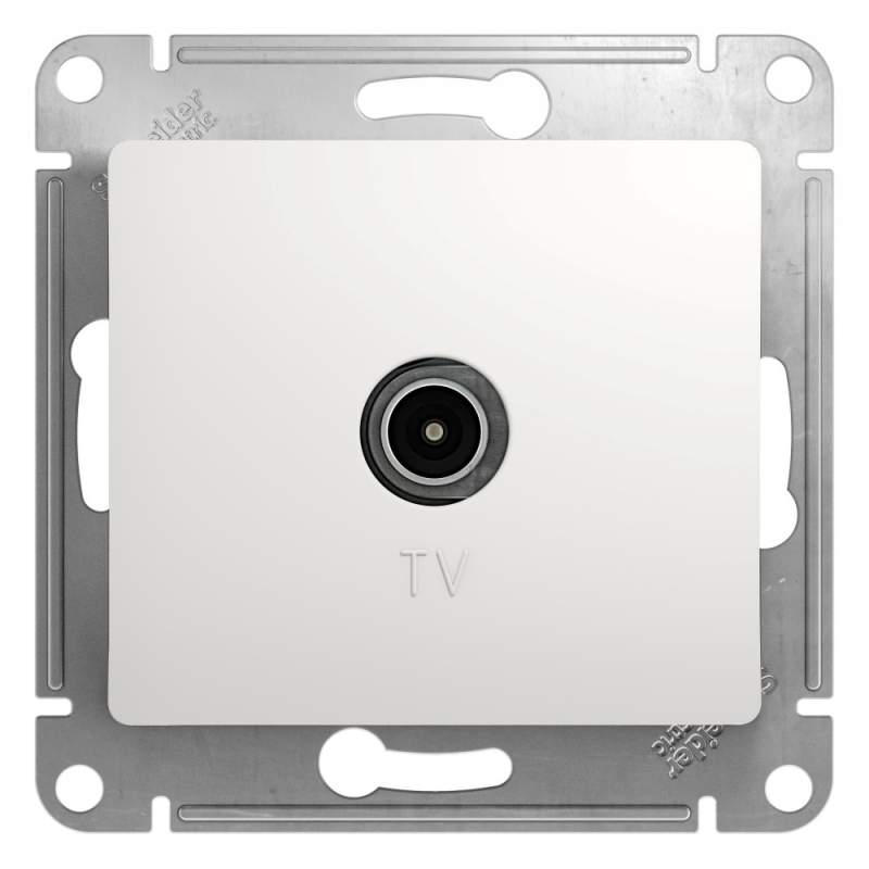Розетка TV (антенна) Systeme Electric серии Glossa, механизм, БЕЛЫЙ GSL000193  фото | Capital Power - инженерные системы