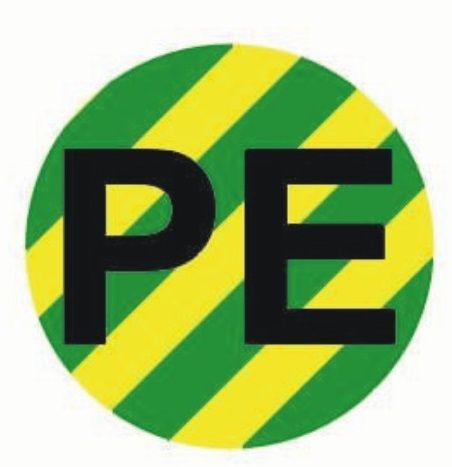 Наклейка "PE" d=20 EKF PROxima AN-2-07-1  фото | Capital Power - инженерные системы