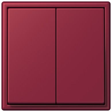 Клавиша Jung Les Couleurs® Le Corbusier le rubis для двухклавишного выключателя LC9954320M LC9954320M  фото | Capital Power - инженерные системы