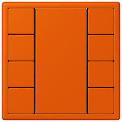 Кнопочный модуль КNX Jung Les Couleurs® Le Corbusier orange vif F 50 с четырьмя парами кнопок LC504TSA4320S LC504TSA4320S  фото | Capital Power - инженерные системы