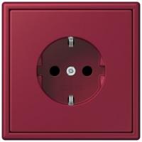 Розетка Jung Les Couleurs® Le Corbusier le rubis SCHUKO® со встроенной повышенной защитой от прикосновения LC1520KI4320M