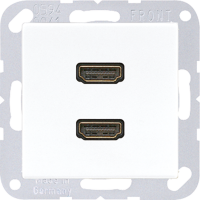 Плата Jung SL серия белый гнезда 2*HDMI MAA1133WW MAA1133WW  фото | Capital Power - инженерные системы