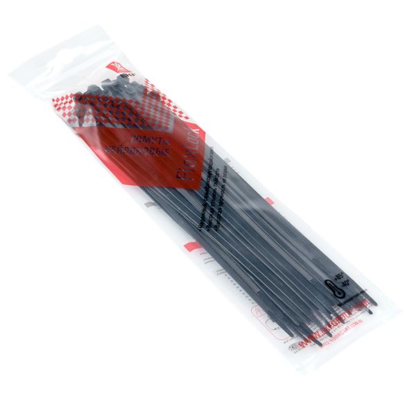 Хомут P6,6 стандартный (ч), 3,6x200 (50шт) FlexLock PROxima PLC-FL-CTSB-3.6X200-R  фото | Capital Power - инженерные системы