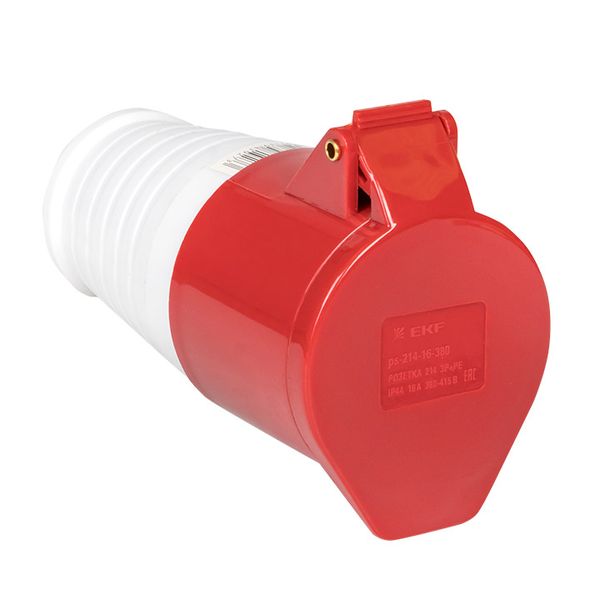 Розетка переносная 214 3Р+РЕ 16А 380В IP44 EKF PS-214-16-380  фото | Capital Power - инженерные системы