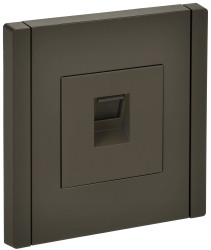 Розетка компьютерная RJ45 кат.6 FP331 серый IEK серии FORTE&PIANO FP-K10-2-K03  фото | Capital Power - инженерные системы