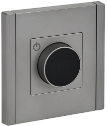 Термостат электронный с индикацией FP552 сталь IEK серии FORTE&PIANO FP-RT11-K46  фото | Capital Power - инженерные системы
